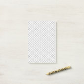 Monochrome Geometric Texture|Seamless Diamond Look Post-it® Notes (Op bureau)
