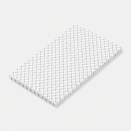 Monochrome Geometric Texture|Seamless Diamond Look Post-it® Notes (Schuin)