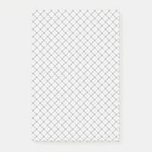 Monochrome Geometric Texture|Seamless Diamond Look Post-it® Notes (Voorkant)