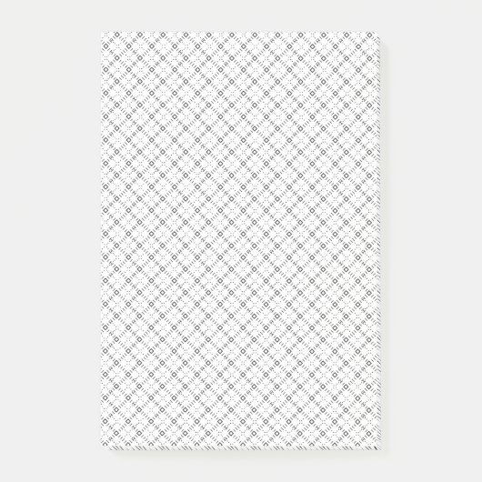 Monochrome Geometric Texture|Seamless Diamond Look Post-it® Notes (Voorkant)