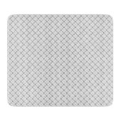 Monochrome Geometric Texture|Seamless Diamond Look Snijplank (Voorkant)