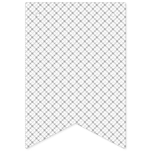 Monochrome Geometric Texture|Seamless Diamond Look Vlaggetjes (Tweede vlag)