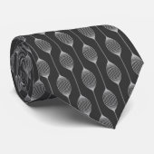 Monochrome Geometrie – Abstracte Patroon Heren Das (Opgerold)