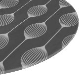 Monochrome Geometrie – Glazen Snijplank (Hoek)