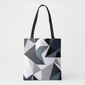 Monochrome geometrie tote bag (Voorkant)