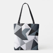 Monochrome geometrie tote bag (Achterkant)