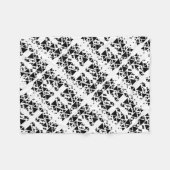 Monochrome Geometrische Driehoeken Dekbed Fleece Deken (Voorkant (Horizontaal))