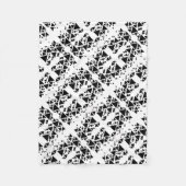 Monochrome Geometrische Driehoeken Dekbed Fleece Deken (Voorkant)