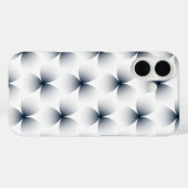 Monochrome geometrische illusiegradiënt Case-Mate iPhone case (Achterkant (horizontaal))