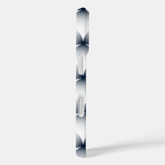 Monochrome geometrische illusiegradiënt Case-Mate iPhone case (Achterkant / Rechts)