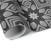 Monochrome geometrische stijl cadeaupapier (Rol Hoek)