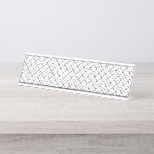 Monochrome geometrische textuur Naadloos diamant u Bureau Naambordje