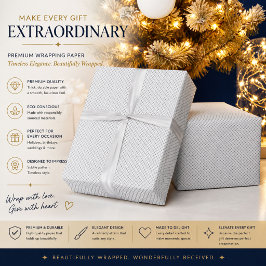 Monochrome geometrische textuur|Naadloos diamant u Cadeaupapier