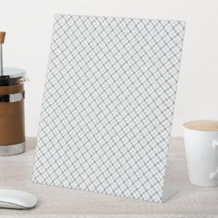 Monochrome geometrische textuur Naadloos diamant u Reclamebord Met Voetstuk