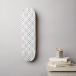 Monochrome Geometrische Textuur|Naadloze Diamant L Persoonlijk Skateboard
