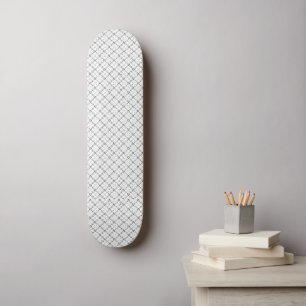 Monochrome Geometrische Textuur Naadloze Diamant L Persoonlijk Skateboard