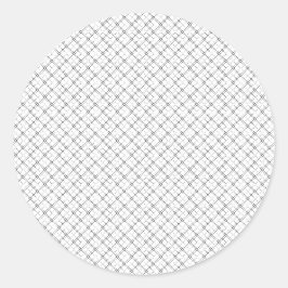 Monochrome geometrische textuur|Naadloze diamant l Ronde Sticker