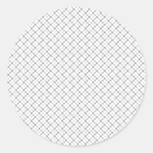 Monochrome geometrische textuur Naadloze diamant l Ronde Sticker
