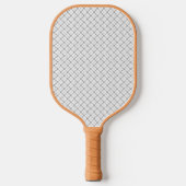 Monochrome geometrische textuur|Naadloze diamantlo Pickleball Paddle (Voorkant)