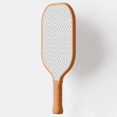 Monochrome geometrische textuur|Naadloze diamantlo Pickleball Paddle (Links)