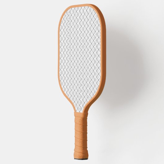 Monochrome geometrische textuur|Naadloze diamantlo Pickleball Paddle (Links)