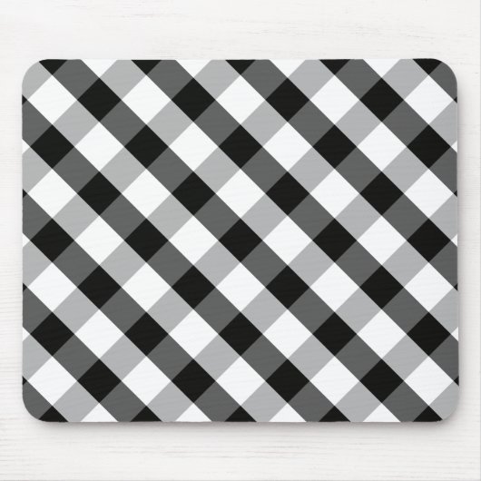 Monochrome Gingham Muismat (Voorkant)