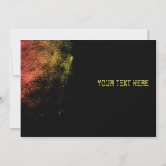  monochrome golfslagkunst kaart (Voorkant)