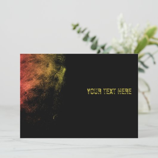  monochrome golfslagkunst kaart (Staand voorkant)