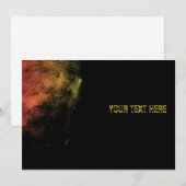  monochrome golfslagkunst kaart (Voorkant / Achterkant)