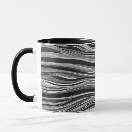 Monochrome golven mok (Links)