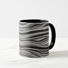 Monochrome golven mok