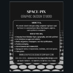 Monochrome grafische vormgeving, grafische vormgev flyer<br><div class="desc">Monochroom grafische,  grafische Ontwerper Adverteren brochures door de opslag van het Visitekaartje.</div>