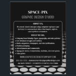 Monochrome grafische vormgeving, grafische vormgev flyer<br><div class="desc">Monochroom grafische,  grafische Ontwerper Adverteren brochures door de opslag van het Visitekaartje.</div>