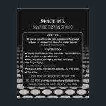 Monochrome grafische vormgeving, grafische vormgev flyer<br><div class="desc">Monochroom grafische,  grafische Ontwerper Adverteren brochures door de opslag van het Visitekaartje.</div>