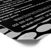 Monochrome grafische vormgeving, grafische vormgev poster (Hoek)