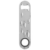 Monochrome grijze vis speed flessenopener (Achterkant)