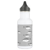 Monochrome grijze vis waterfles  (Links)