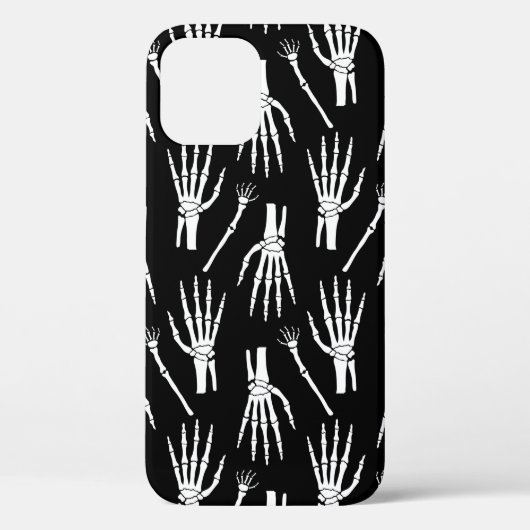 Monochrome Halloween naadloos patroon met botten. Case-Mate iPhone Case (Achterkant)