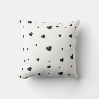 Monochrome harten minimalistische liefde kussen