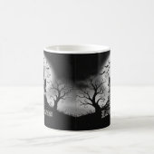 Monochrome Haunted House Mug Magische Mok (Center)