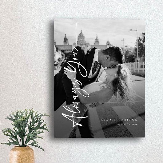 Monochrome herinneringen | 'Always You' Custom Art Canvas Afdruk
