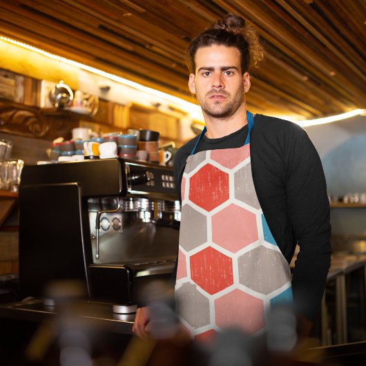 Monochrome hexagon schort