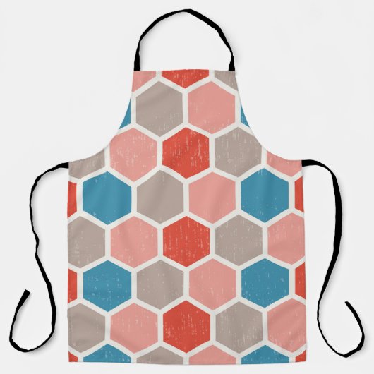 Monochrome hexagon schort (Voorkant)