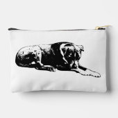 Monochrome Hond Ritssluiting Zakje Etui (Achterkant)