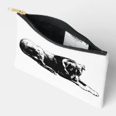 Monochrome Hond Ritssluiting Zakje Etui (Open)