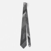 Monochrome IKAT-instructie strak stijlvol patroon Stropdas (Voorkant)