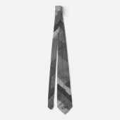 Monochrome IKAT-instructie strak stijlvol patroon Stropdas (Achterkant)
