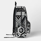 Monochrome illusie bedrukte rugzak (Links)