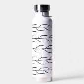 Monochrome Ink Branch Water Bottle Waterfles (Links)