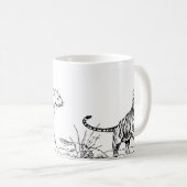 Monochrome Jungle Trio mok (Voorkant rechts)